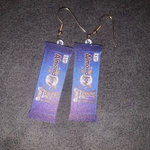 Almond Joy Chocolate Bars Snacks Products Earrings -38